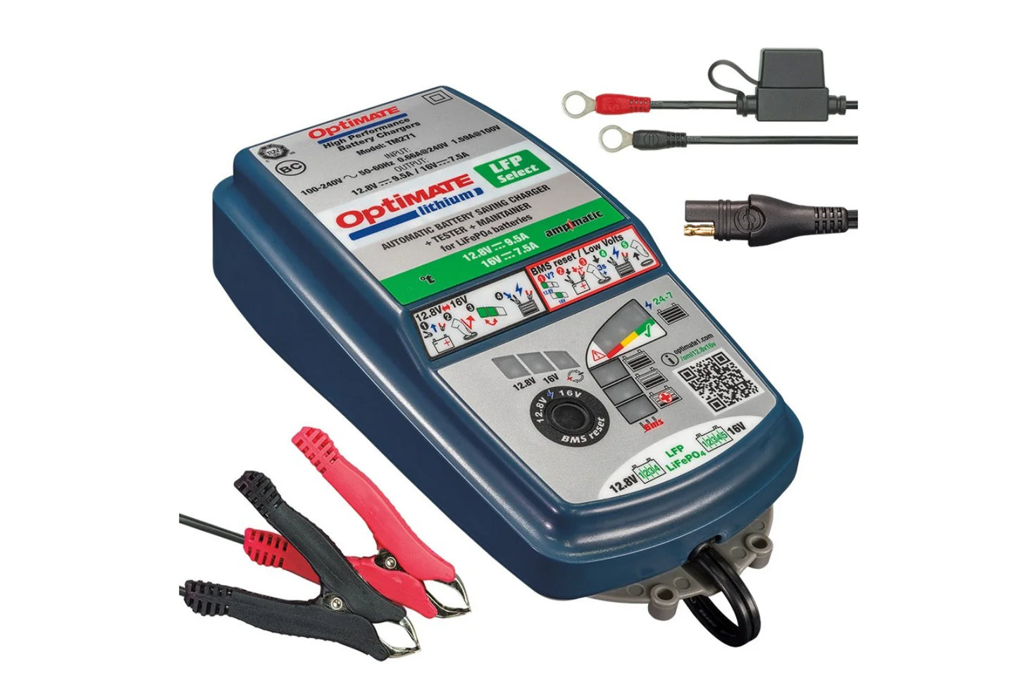 OPTIMATE LITHIUM 9.5 AMP CHARGER FOR 13.2V AND 16.4V BATTERIES